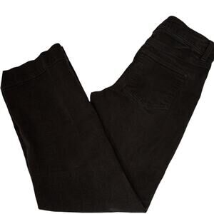 TALBOTS Women's Black Denim Wide Leg Jeans 2P